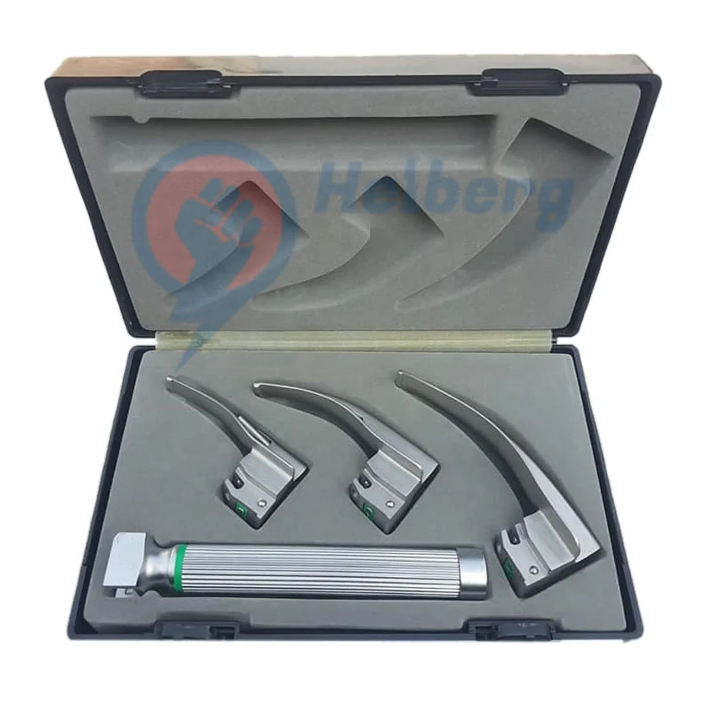 Высококачественный Ларингоскоп McCoy гибкий волоконно-оптический набор из 4 лезвий