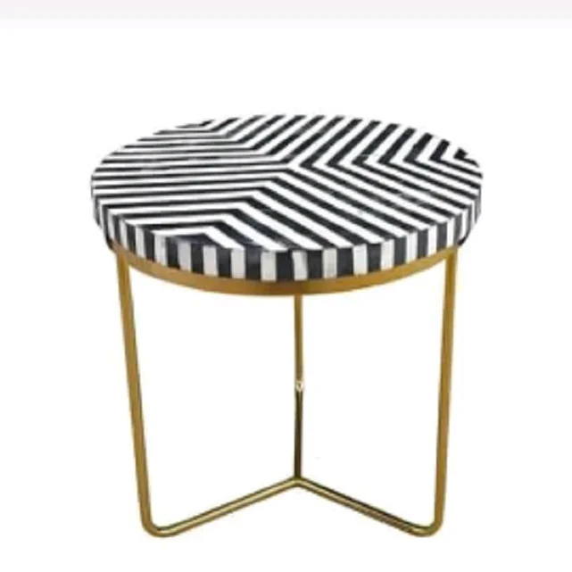 
wholesale modern designer rose gold stainless steel nesting center coffee table design 