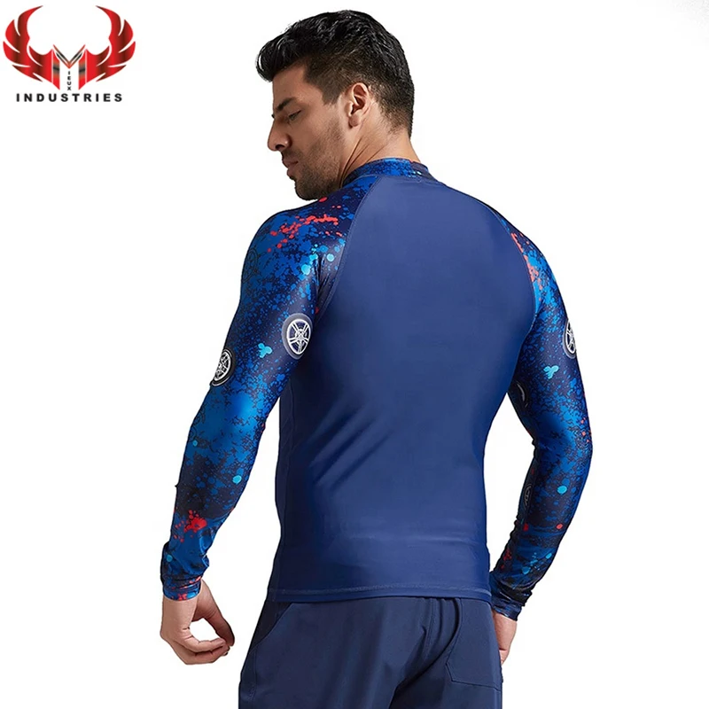 Куртка унисекс с длинным рукавом рубашки коротким Рашгард для премиум качества оптом мужчин Новый взрослых Сыпь гвардии