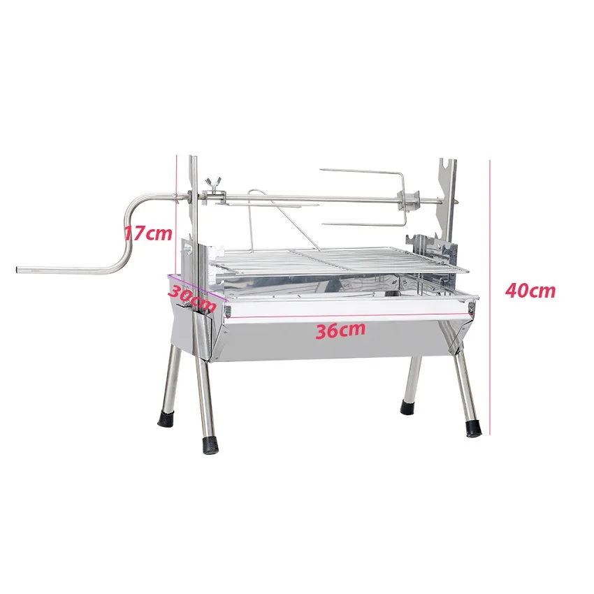 Hot Product Outdoor Camping  Rotary BBQ Grill with Motor made in Vietnam Supplier