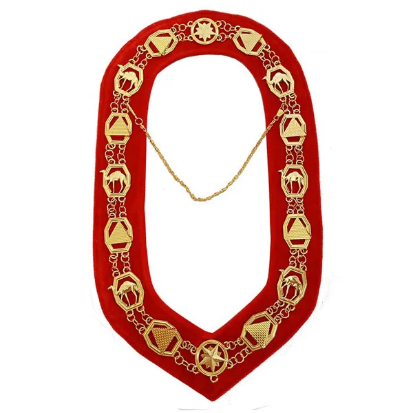 Wholesale Store Master Mason Blue lodge masonic chain collar With Rhinestone Collars Masonic Regalia Order Metal Chain Collar