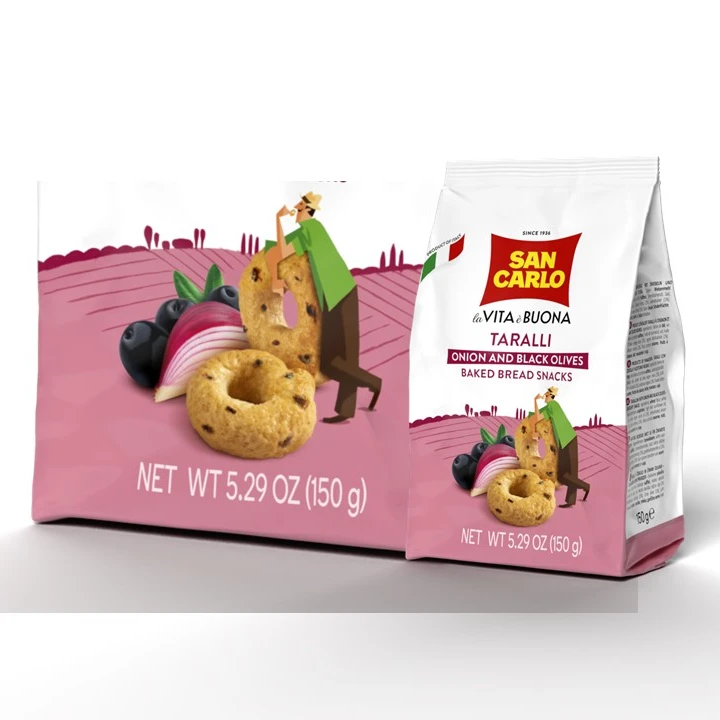 Olive Oil taralli onion&blackolives gr 150 traditional recipe