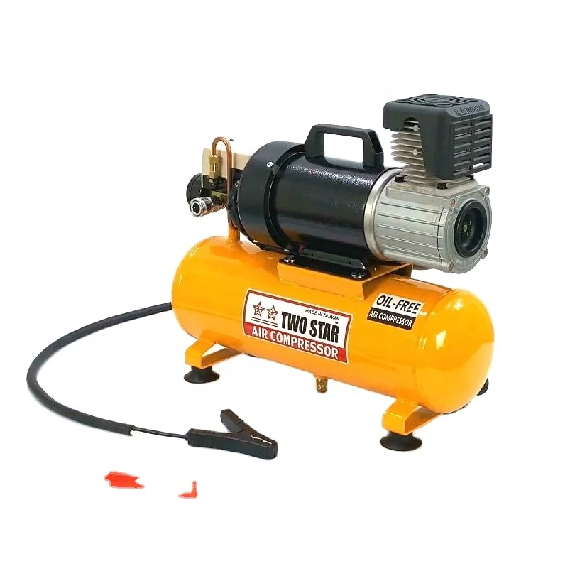 48V High Efficiency Weatherproof Long Duty Cycle DC Oil Free Professional Piston Mini Air Compressor Pump with 8 liter tank