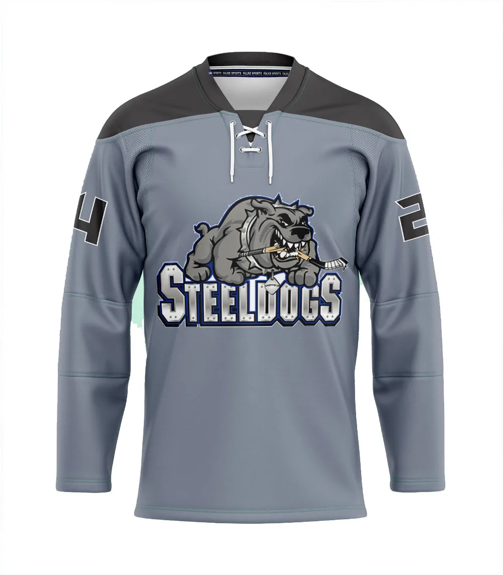 jerseyDesign Professional hockey uniforms V-neck custom team ice hockey jerseys men