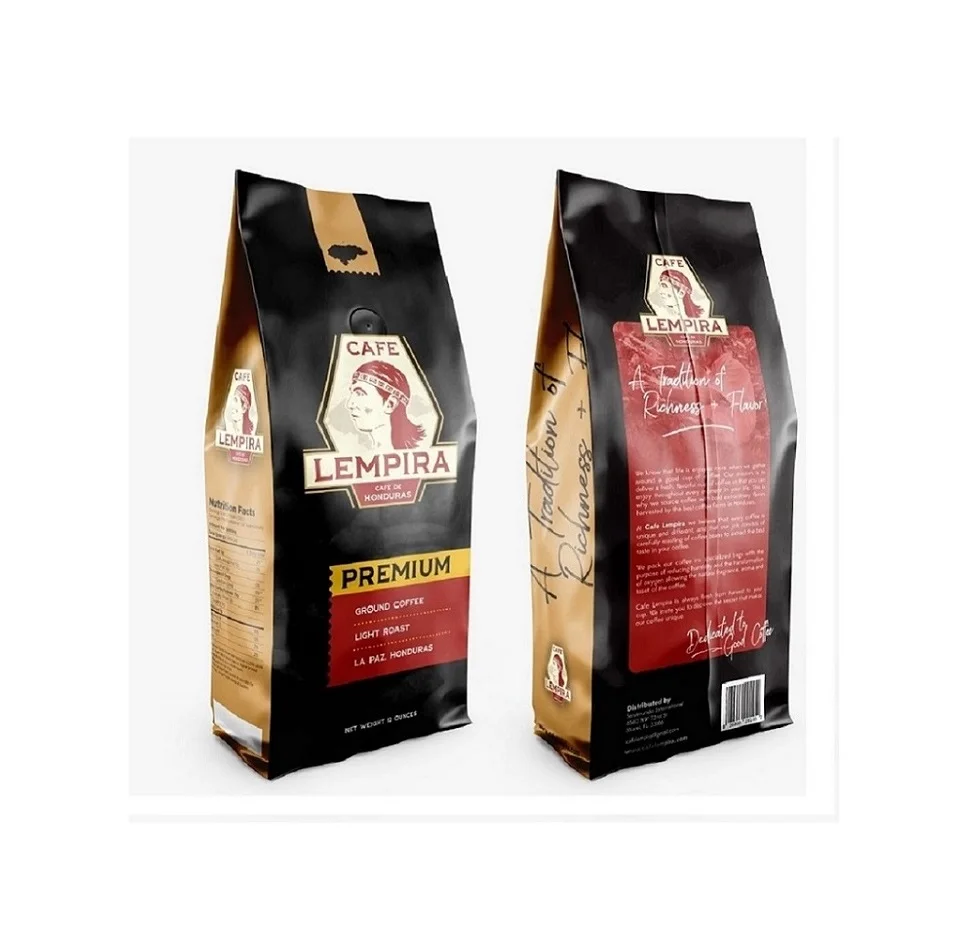 Organic Quality Ready To Ship 12 Oz Cafe Lempira Premium Medium Roast Coffee With Smooth Taste