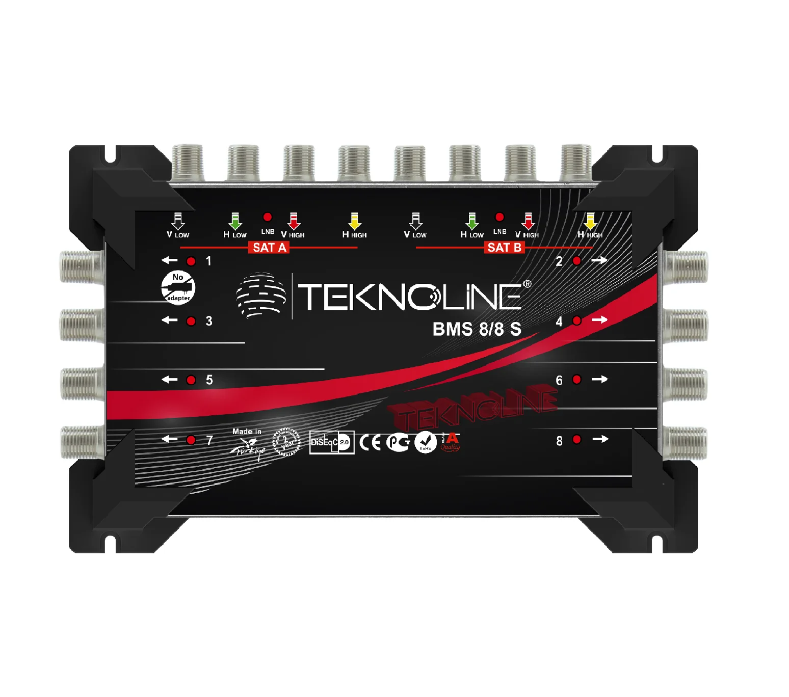 Satellite Multiswitch without adapter 8 in 8 out