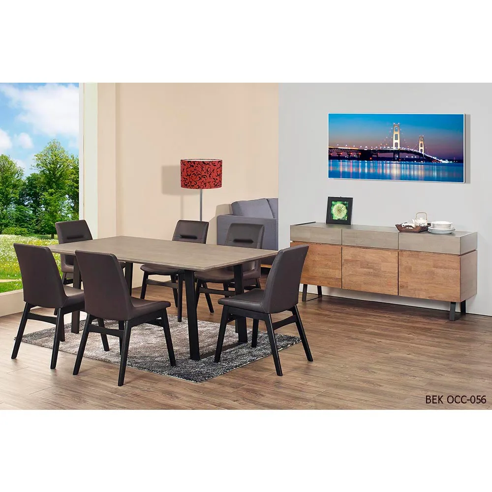 Living Room Occasional Set BEK OCC-056 Modern Solid Rubber Wood Wooden Home Furniture Fine Finishing Durable Malaysia
