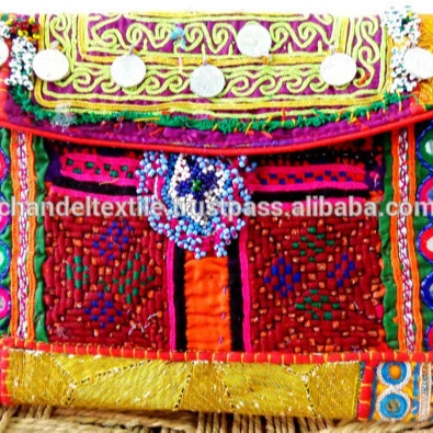 Indian handmade kutch embroidered clutch purse vintage clutch banjara ladies fashion clutches  Messenger bag sling
