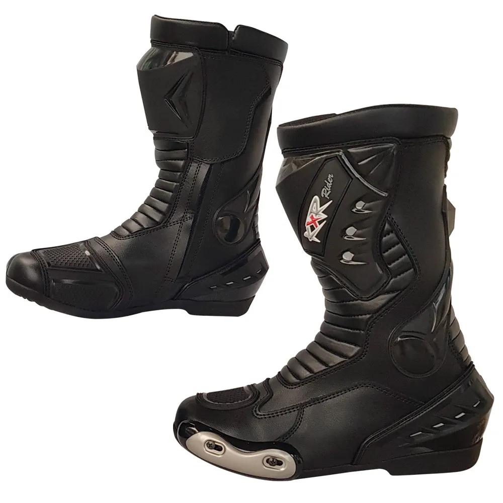 Motorbike Riding Boots Men And Women Motorcycle Leather Boots Touring Racing Sports Shoes For Sale