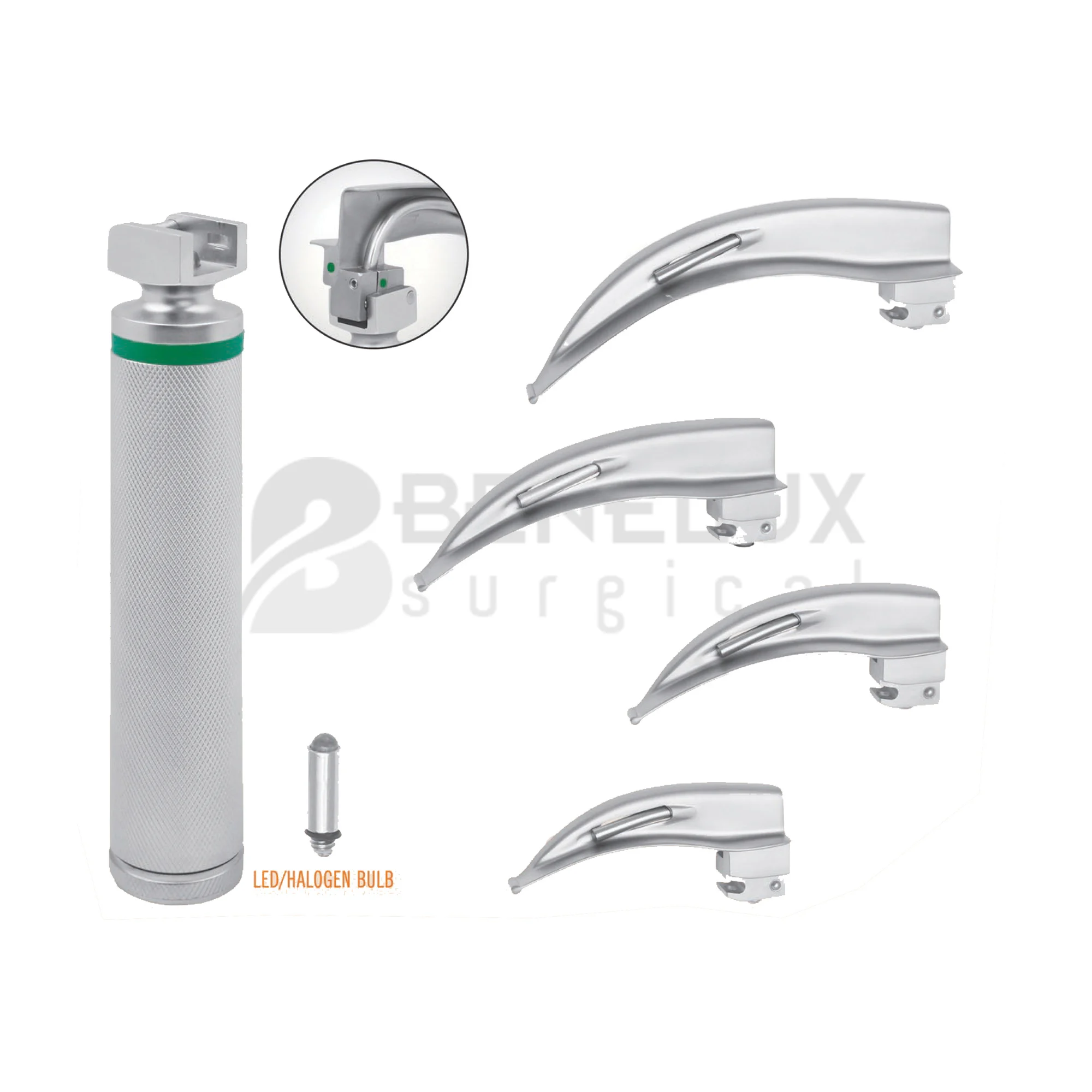 Ларингоскоп Macintosh со сменным лезвием (оптоволоконный)