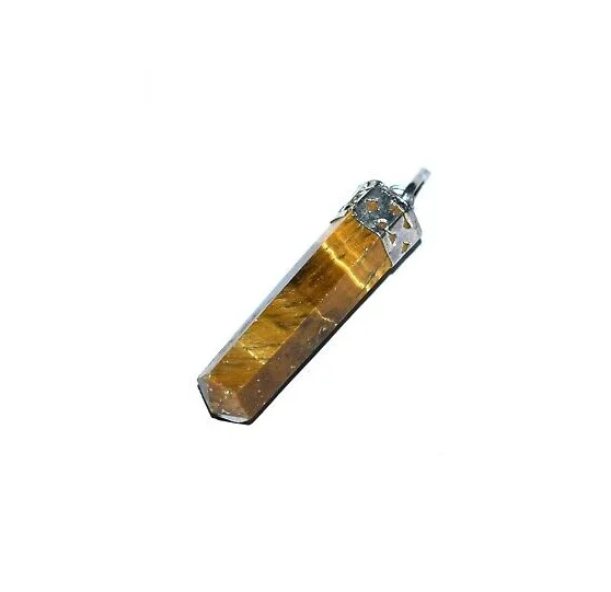 Tiger Eye  Pencil Pendant: Wholesale Gemstone Healing Pendant