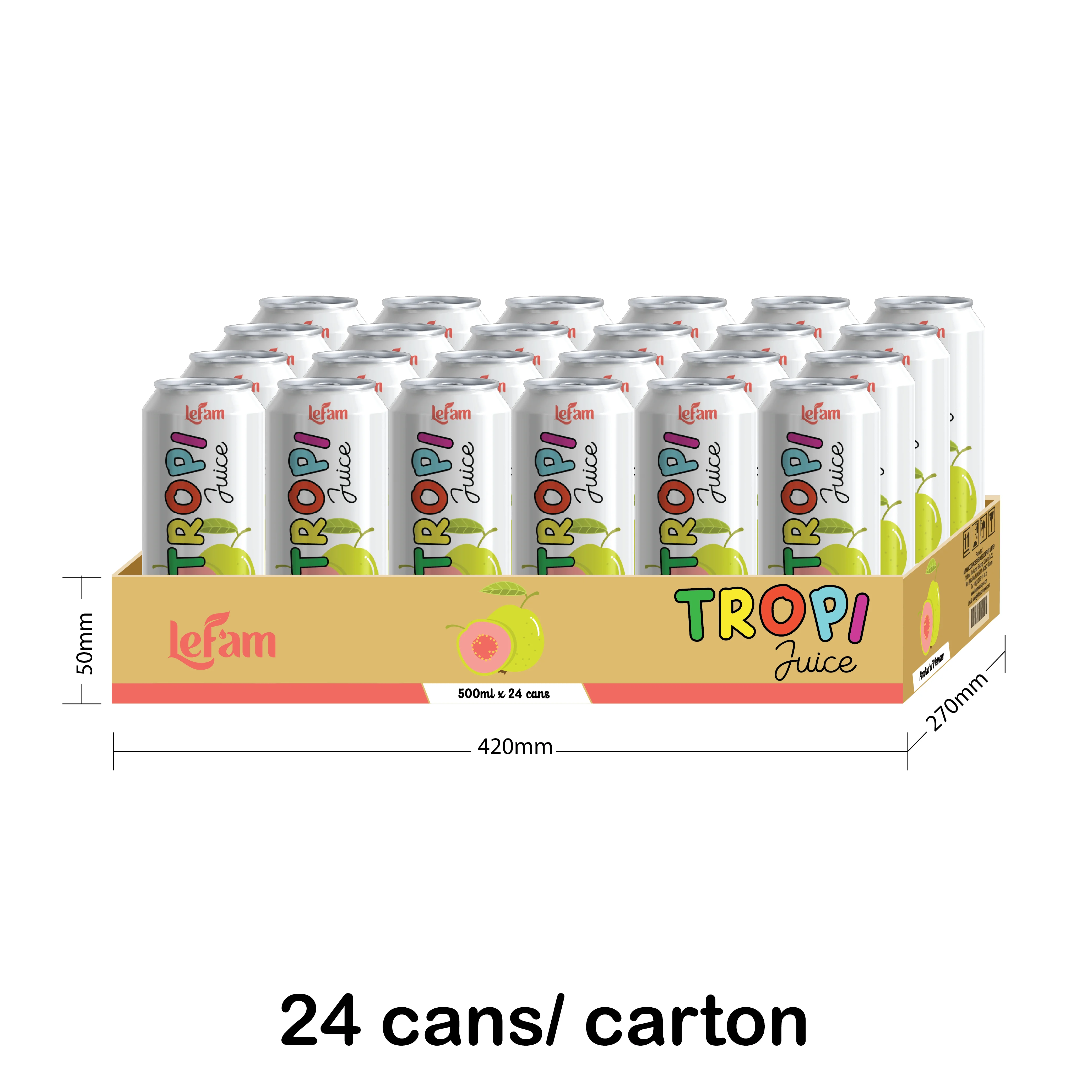 Packing 24 cans Coconut Water Blueberry Flavor with pulp 500ml Fresh Soft Drink Manufacturing ODM LEFAM BEVERAGES agua de coco