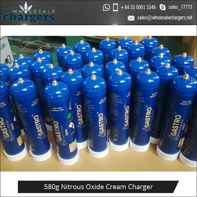 High Pressure & Quick Release 580g N2O Nitrous Oxide Cream Disposable Whipped Chargers for Holland Buyers