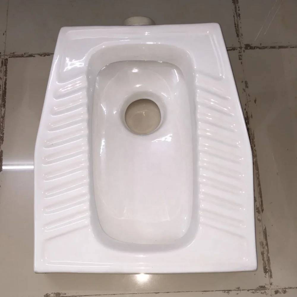 VIstaar White Ceramic Eastern Pan Squatting Porcelain Toilet Water Closet from India Export Quality Cheapest Price