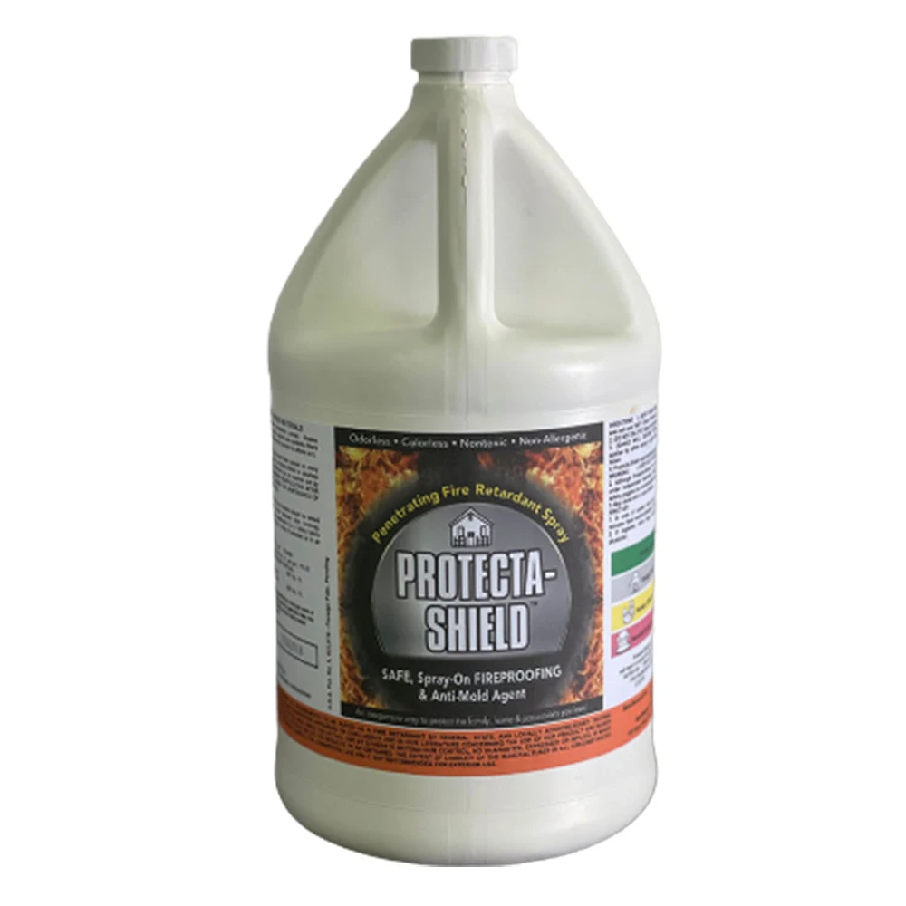 Protecta-Shield Non Allergenic Penetrating Fire Retardant Spray Ordoless Colorless Nontoxic