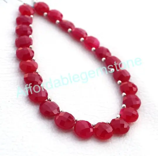 Натуральный окрашенный Рубин круглой формы граненый топ с отверстием драгоценный камень высокого качества оптом для изготовления ювелирных изделий драгоценные камни редкие