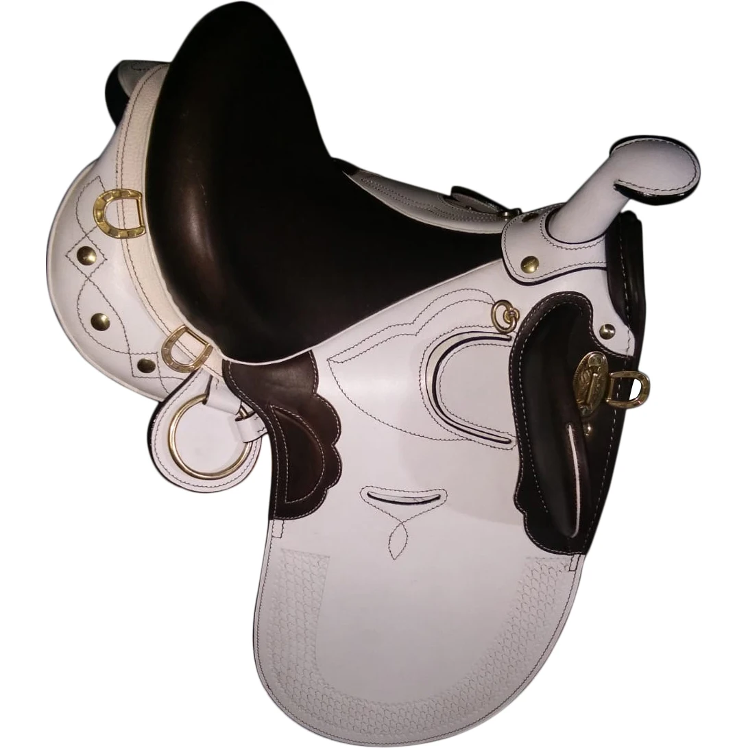 Australian Stock Saddle without Kit Horse Riding Saddle White IN;34648 14 15 16 17 18