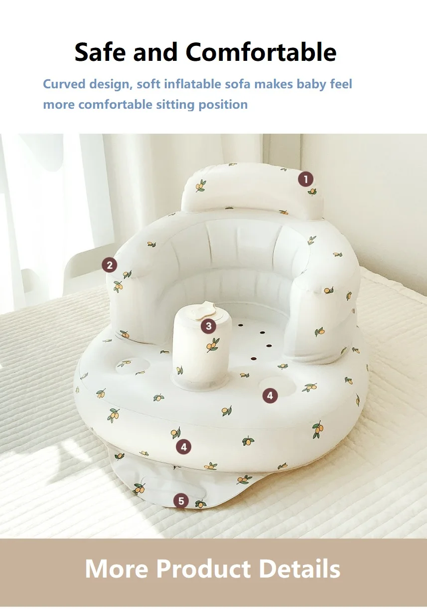 FCCA Multifunctional Living Room Sofa Portable Water Lounge Baby Inflatable Sofa Chair