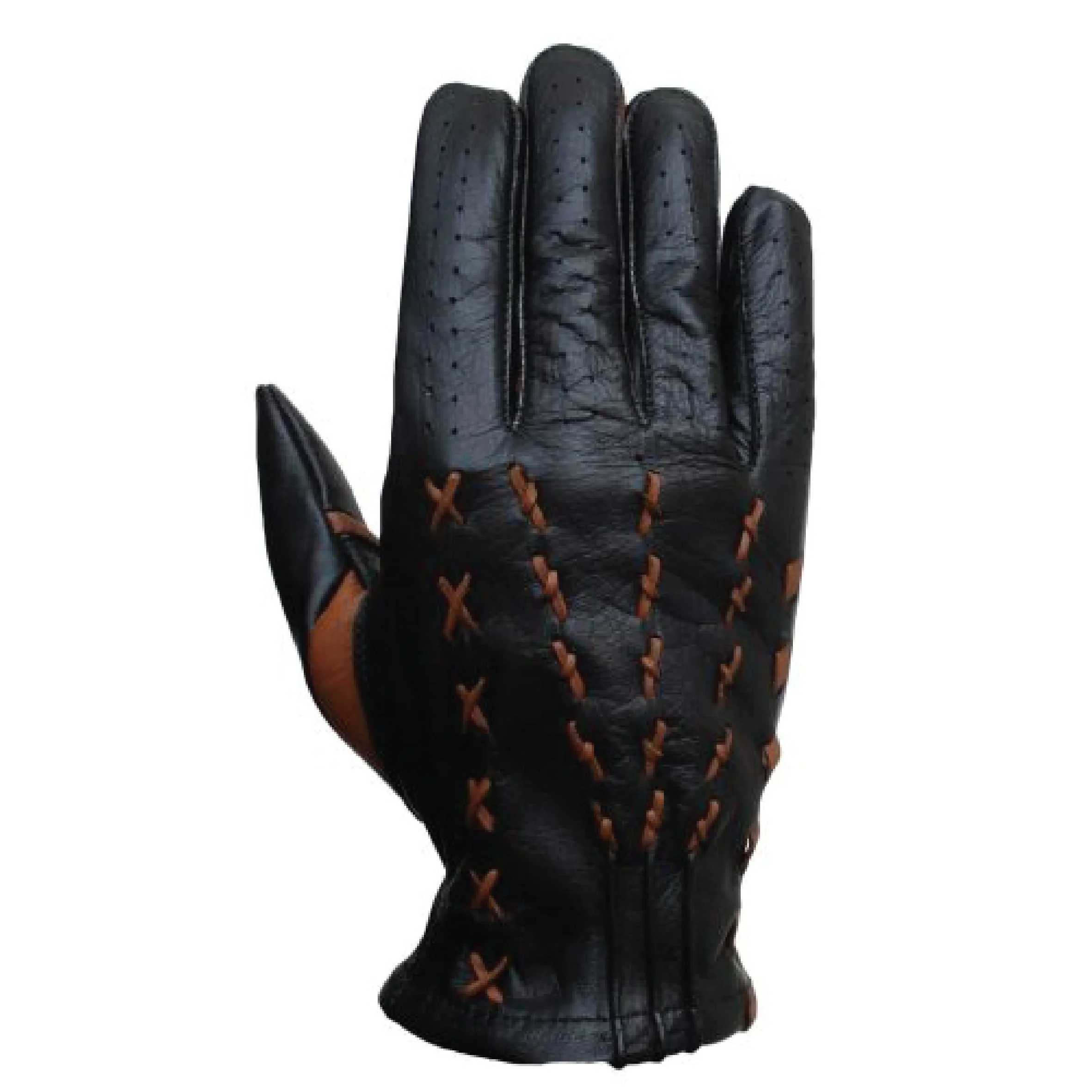 OEM Service Men Black Lamb Classic Driving Lambskin Leather Gloves