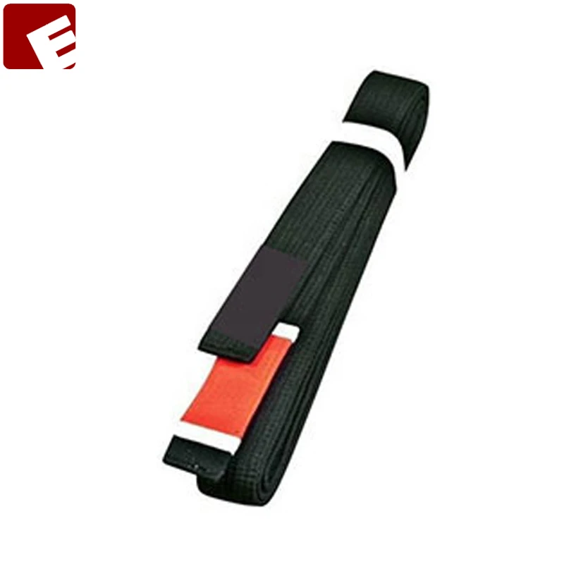 Высокое качество Лучшая цена индивидуальный дизайн Bjj ремни 100% хлопок боевое искусство Judo Karate тхэквондо черные