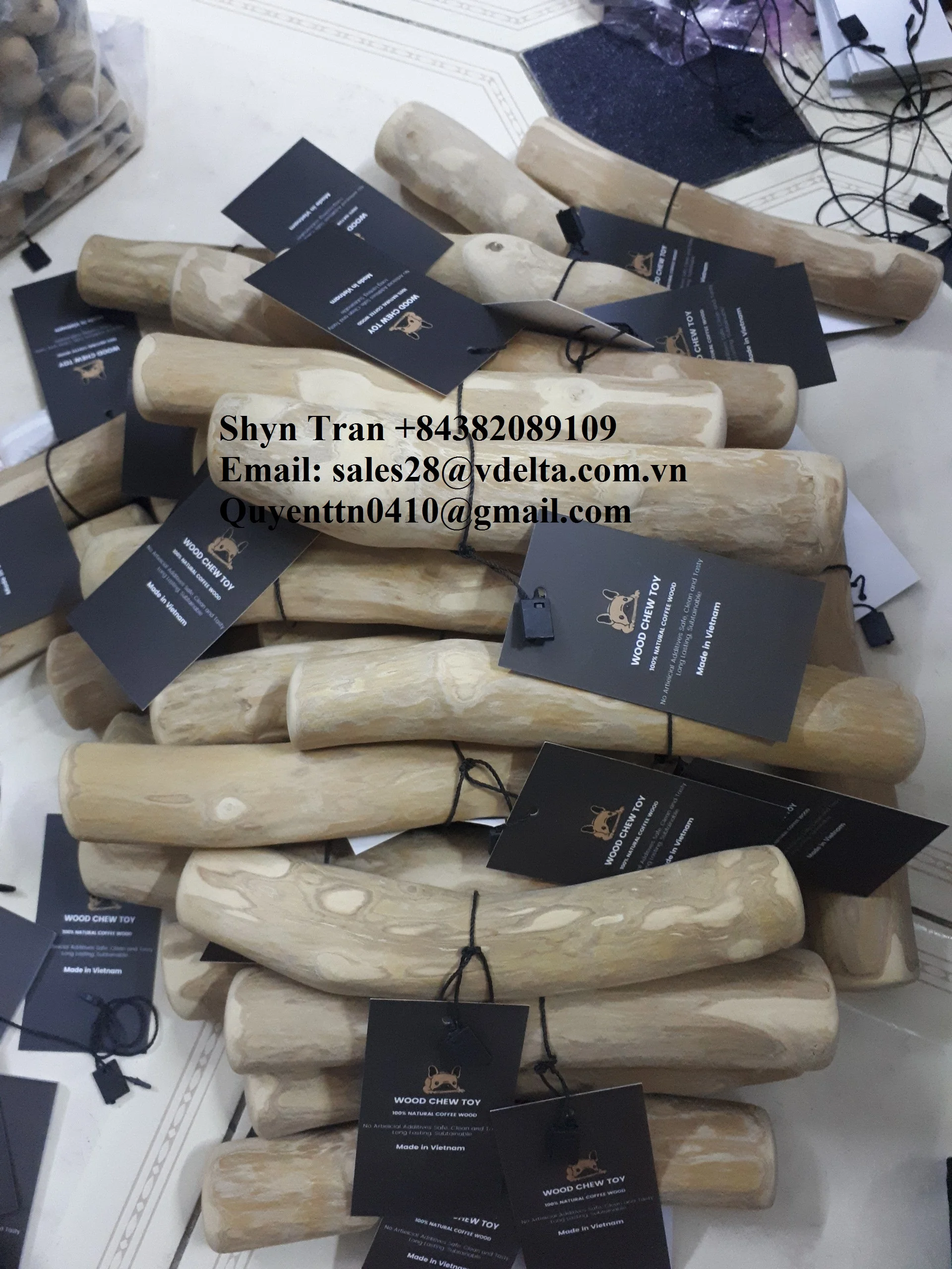  Деревянные кофейные жевательные игрушки натуральное кофейное дерево из Вьетнама Лучшая цена деревянная кофейная Жевательная машина для собак/Shyn Tran + 84382089109