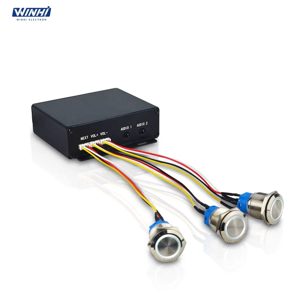 MPC100-AUDIO 3 5 мм 2 аудио-выхода LED кнопочный переключатель USB/TF Аудио