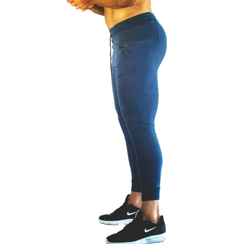 New Design Jogging Pant Slim Fit Gym Track pants Men Running Pant Zipper Sports Training Plus Size M-XXXL Sweatpants