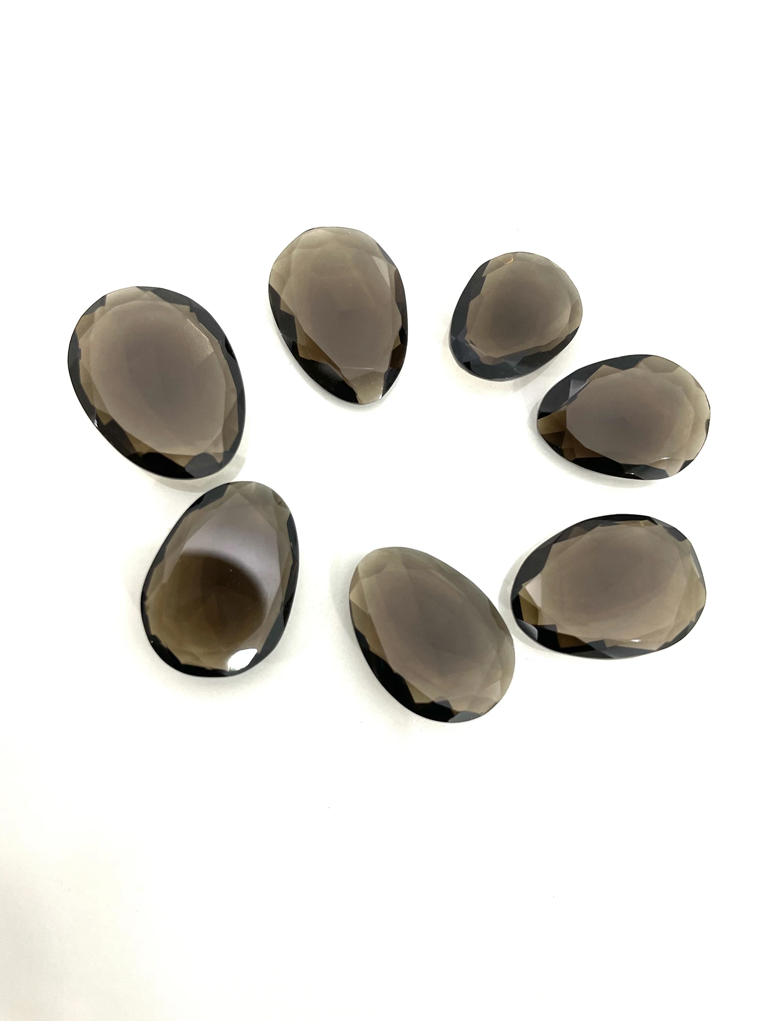 
Smoky Topaz Rose Cut Gem Stone Loose Gemstone 
