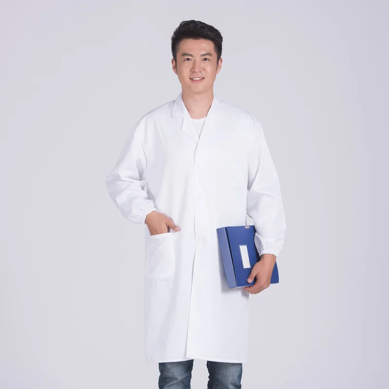 Hot Sale Doctor White Hospital Medical Lab Coat For Men Doctor