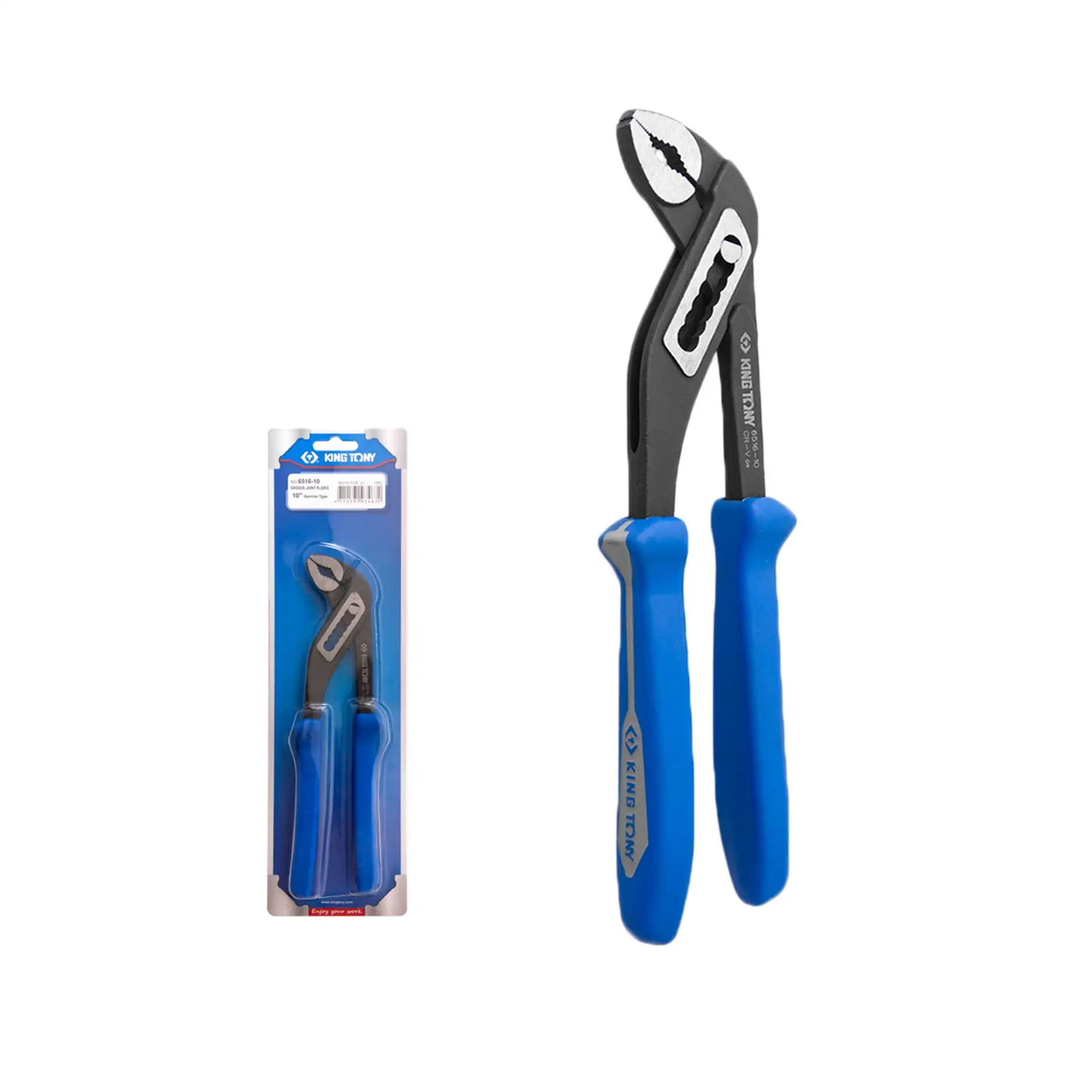 KING TONY German Style Water Pump Pliers Taiwan Hand Tool 6516-10