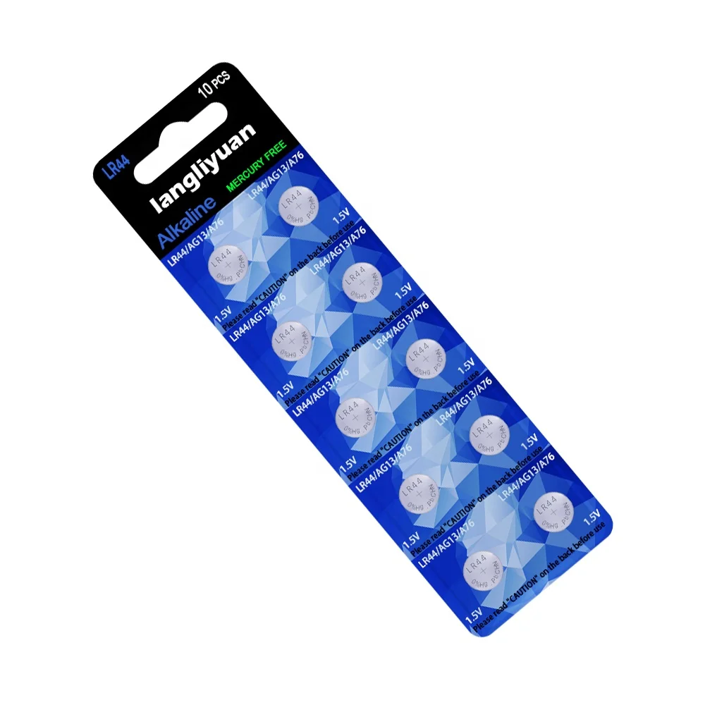 
Alcalina pilas l1154 ag13 a76 1.5v lr44 alkaline button cell battery 
