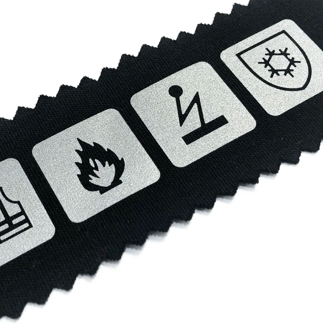 Fire Retardant FR reflective safety clothing and uniforms reflective heat transfer logo