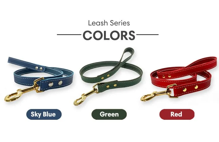 High Quality Multifunctional Rope Genuine Leather Dog Collar and Leash Set for Luxury Pet
