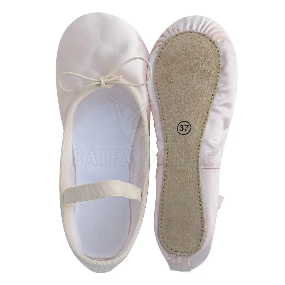 ballet shoes soft sole indoor dance shoes for women Classic Leather Gymnastic Ballet Shoes