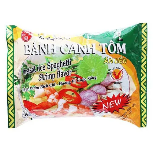 Instant Rice Noodles Instant Rice spaghetti With Shrimp Flavor 60gr x 30 Bags Made In Viet Nam