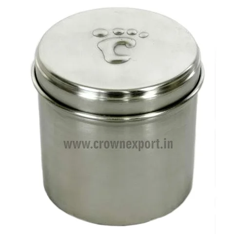 black & white color Tin pet urns Paw print tall urns paw mark pet cremation urn for dog & cat ashes from top listed supplier