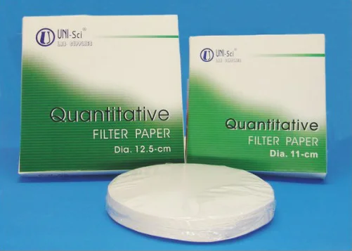Quantitative Slow Speed Circle Dia 125 mm Filter Paper