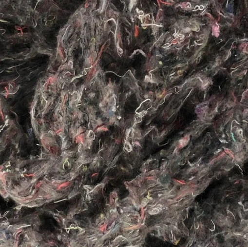 Denim fiber cotton shoddy recycling of denim fabric waste blue jean for insulation, filling material _ Ms. Azura