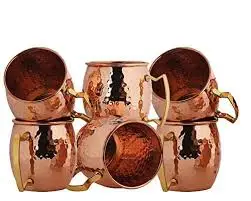 Медная Кружка Ручной Работы кружка из чистой меди москорова винтажная посуда для напитков Прочная Стильная и идеально подходит коктейлей экологически чистые