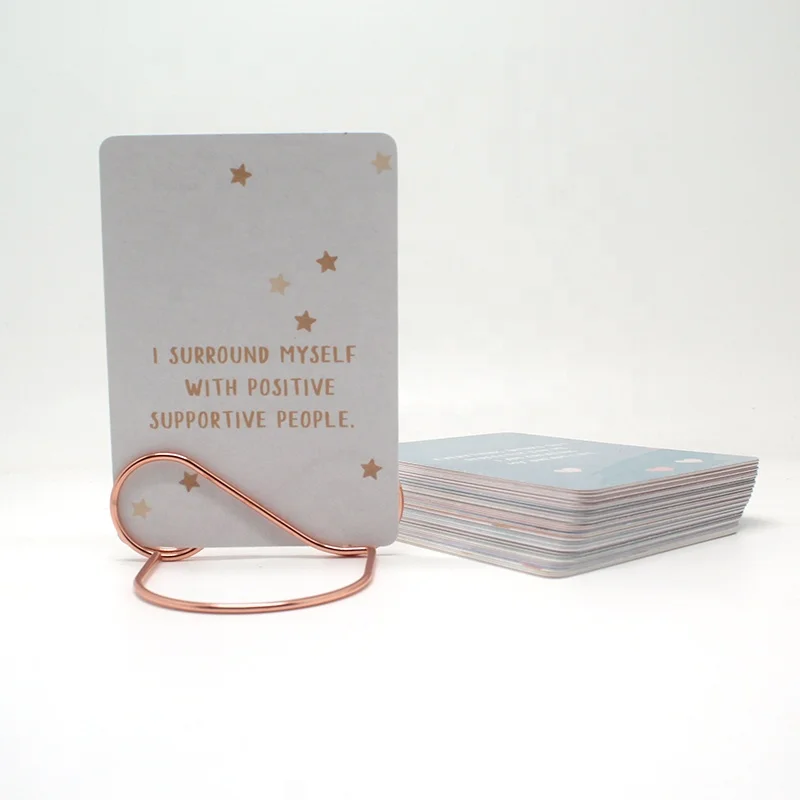 Объемная печать на каждый день, вдохновляющее сообщение, слов, крутая индивидуальная колода, оптовая продажа, цитаты, Вдохновляющие карты