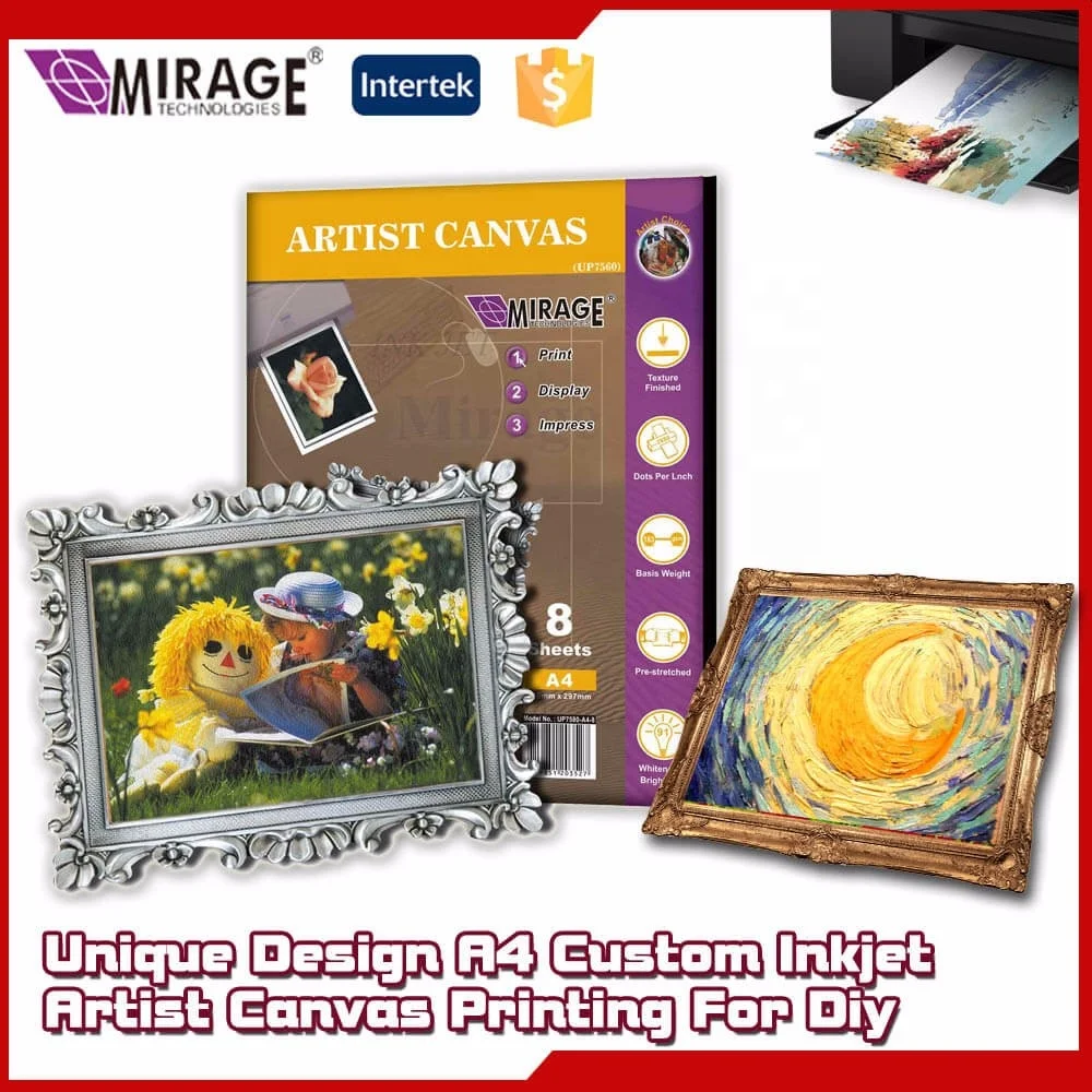 Декоративный DIY струйный Печатный холст