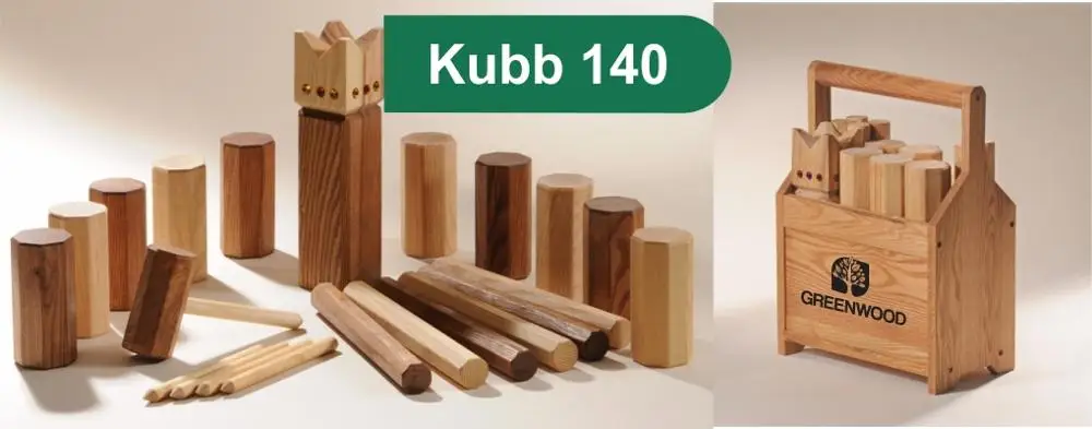 Переработанный деревянный набор kubb с индивидуальным дизайном, цветом и логотипом для игр внутри и вне помещений