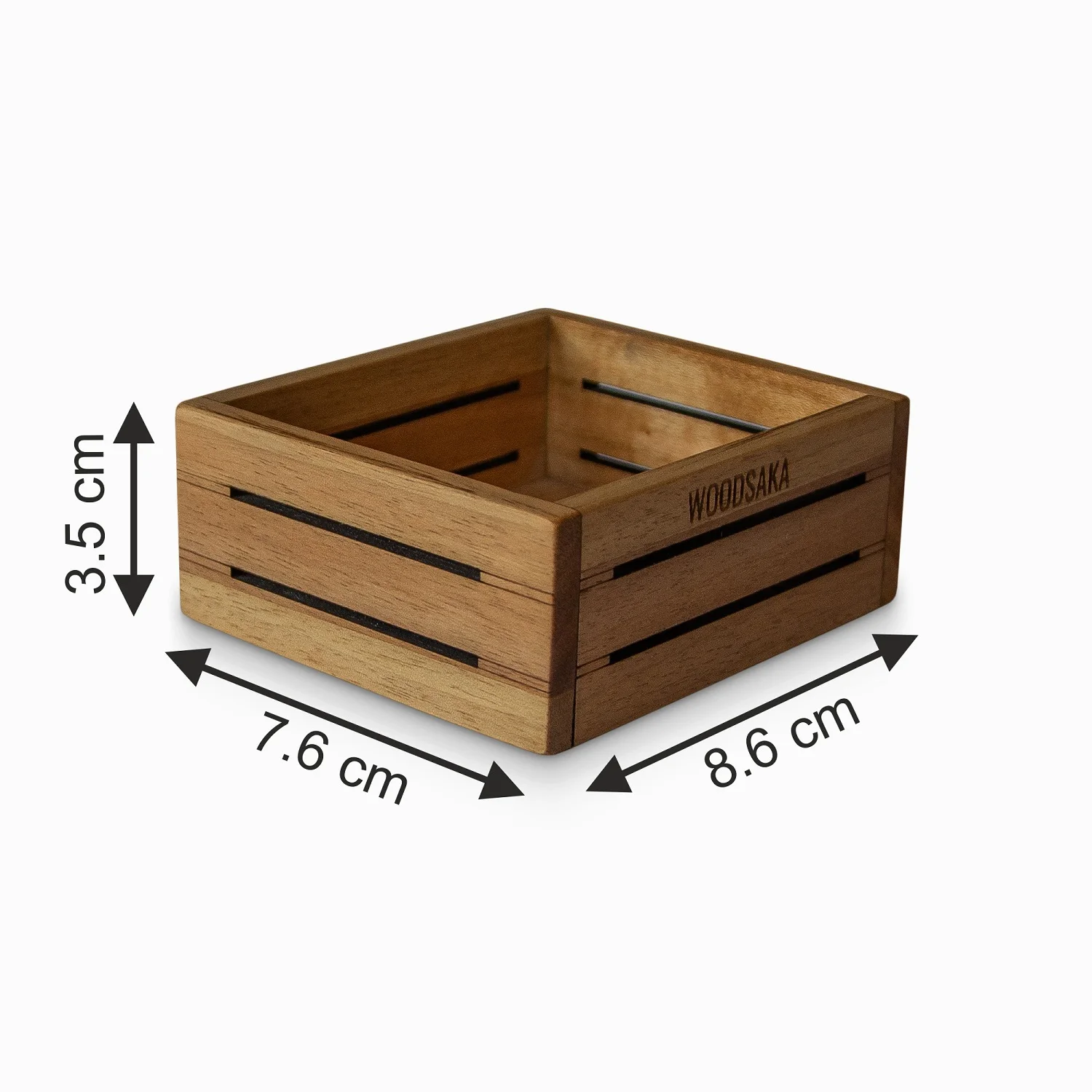 
Walnut Wood Clip Holder for Home&Office Use I 3Line Paper Clip Holder - WOODSAKA I Desk Accessories 