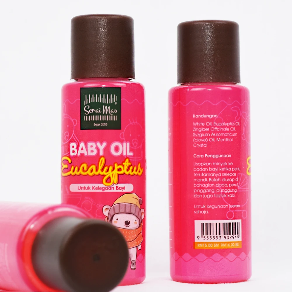 Good Quality Baby Oil Eucalyptus 60 ml Infused With Pure Oil Put Few Drops In Palms Of Hands And Rub Together