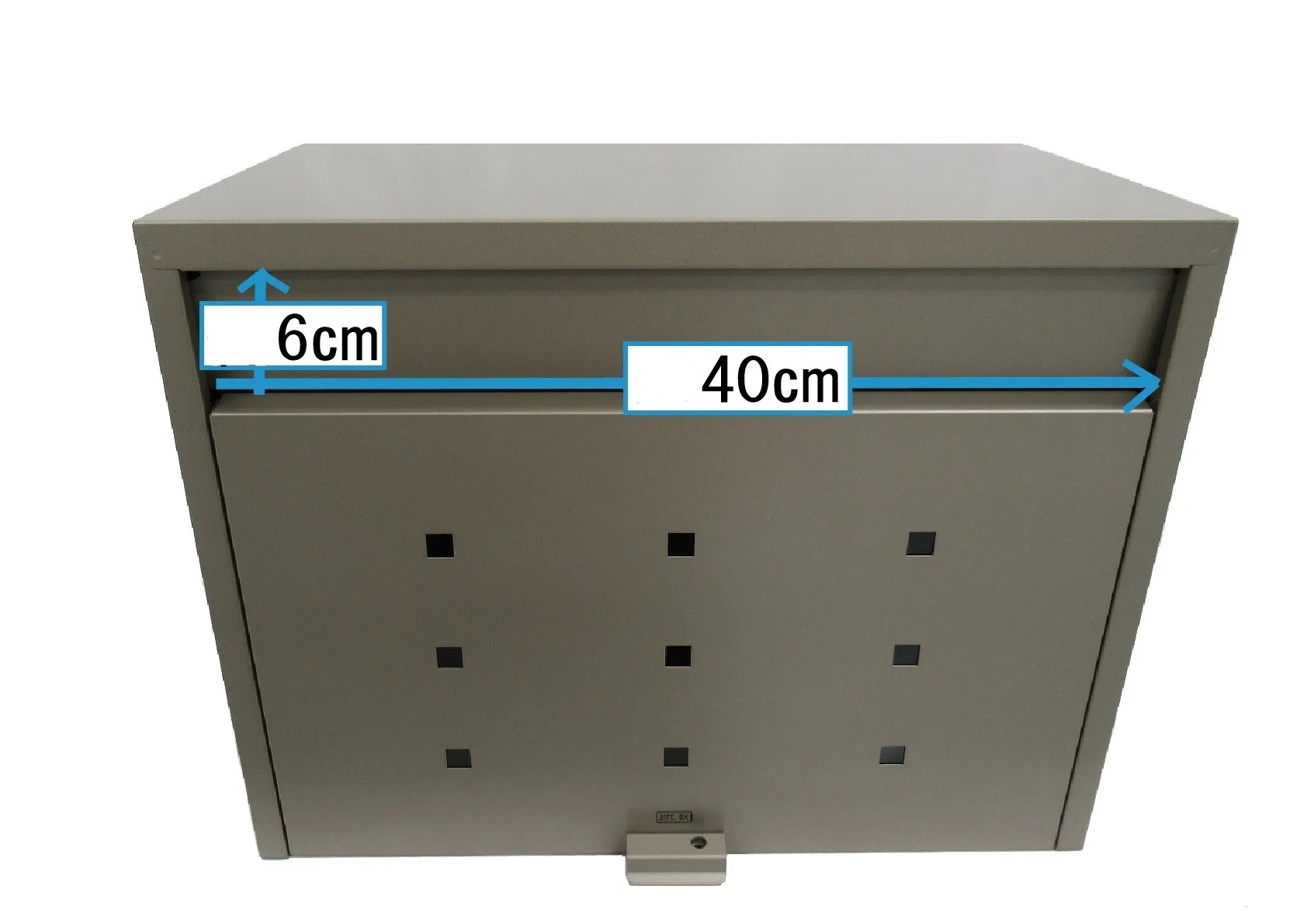Titan Grey Outdoor Jumbo Mailbox Modern Design Bronze Steel Made High Capacity Weatherproof Office