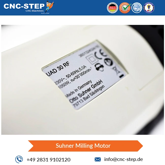 Factory Direct Sale 30000 rpm Operating Speed Machine Tool Spindle UAD 30-RF Suhner Milling Spindle Motor at Low Price