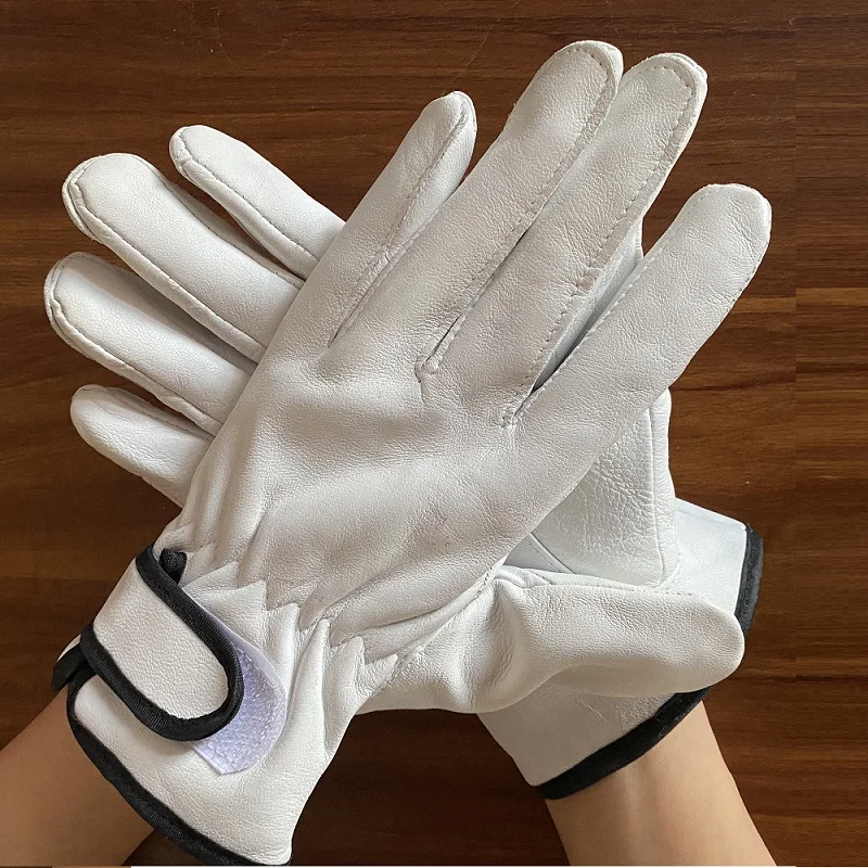
Top grain goatskin sheepskin fully lined driver leather gloves 