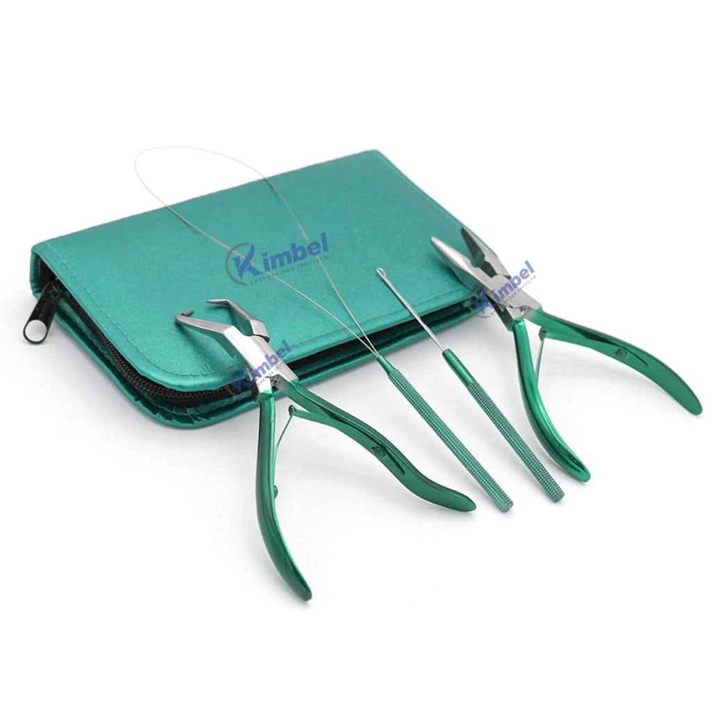 Professional Hair Extension Tools Hot Sale Stainless Steel All Kinds Hair Extension Pliers Sets Kit