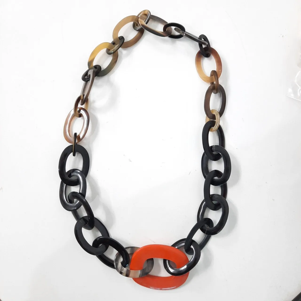 Стильное экологически чистое Лакированное ожерелье ручной работы из рога буйвола 100% лакированные ювелирные изделия сделано во