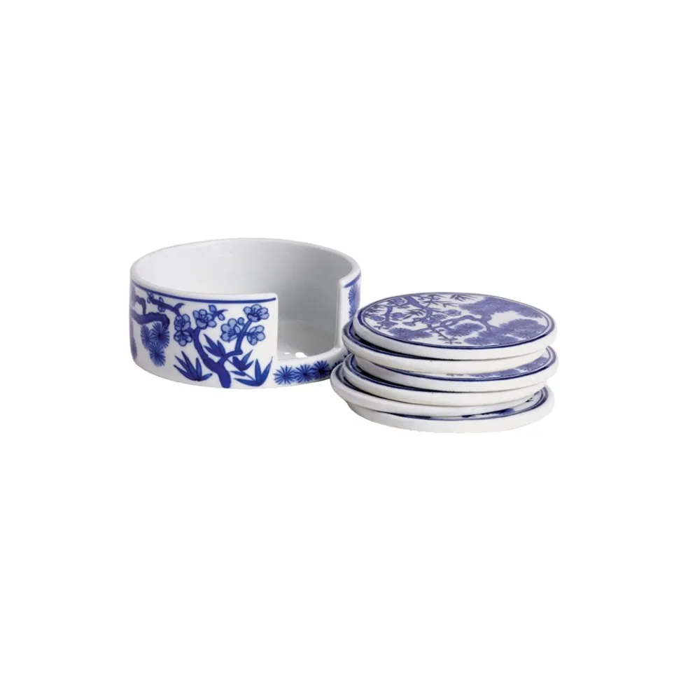 Best Seller Woven Ceramic Coaster Heat Insulation Square Cup Coaster ceramic Dining Table